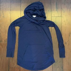 Lularoe Blue Pullover Hoodie Size XS